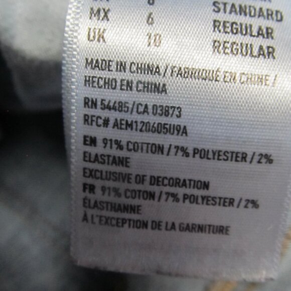 american Eagle Skinny Jeans sz 28 waist Comfy Blue Jeans Denim Blue Jeans 28x27 - Picture 5 of 6